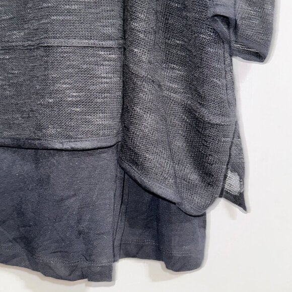 Serena Williams Signature Statement 2X Black Layered Top With Mesh Overlay Women - Picture 6 of 9